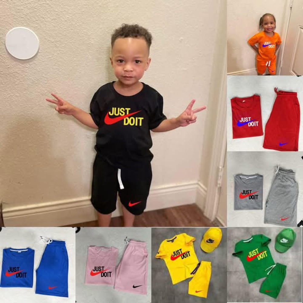 Nike Kids Just Do It T-Shirt and Shorts Set